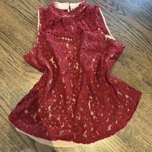 Red Lace Camisole